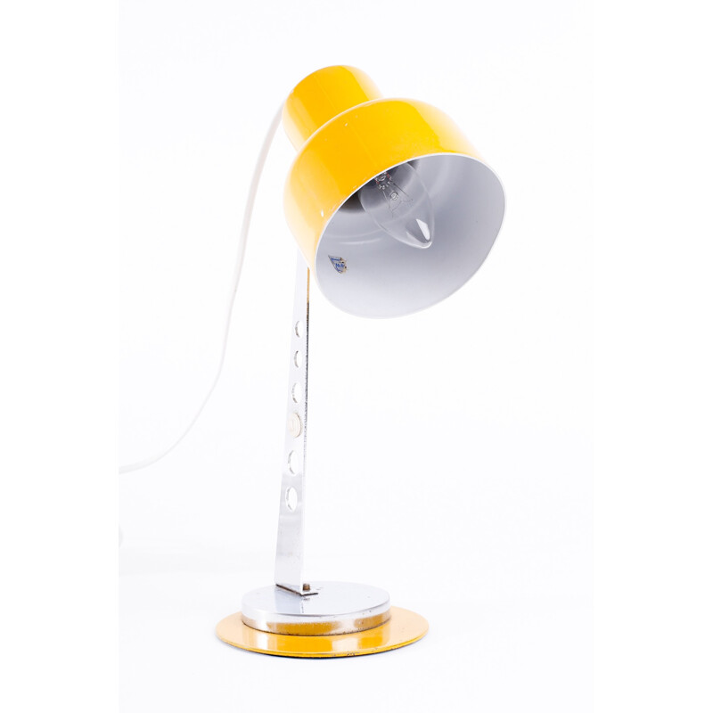 Vintage Hungarian Yellow Table Lamp - 1970s