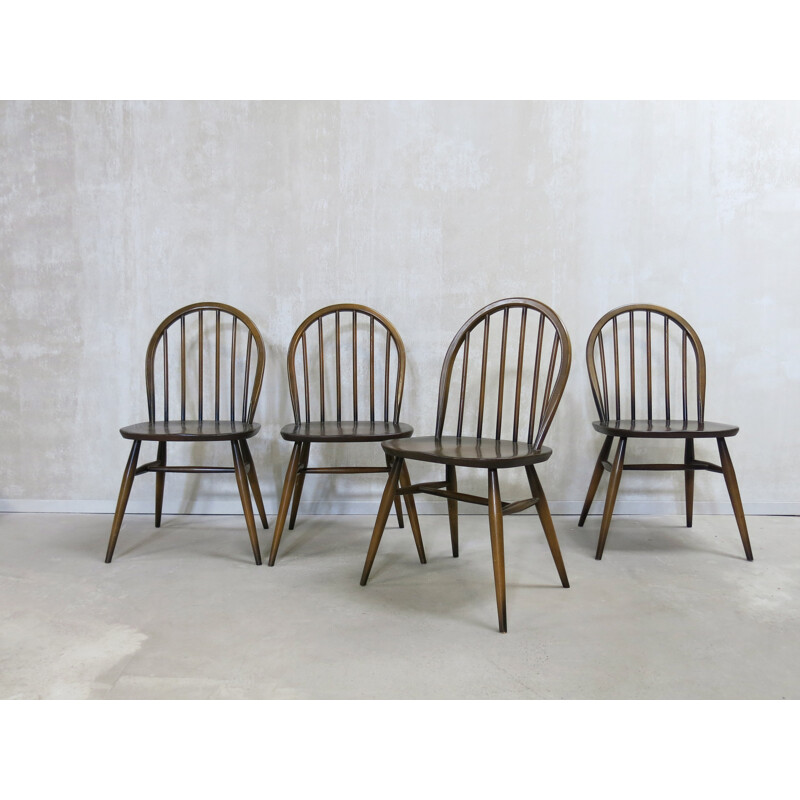 Set of 6 Windsor dining chairs by Lucian Ercolani for Ercol - 1960s