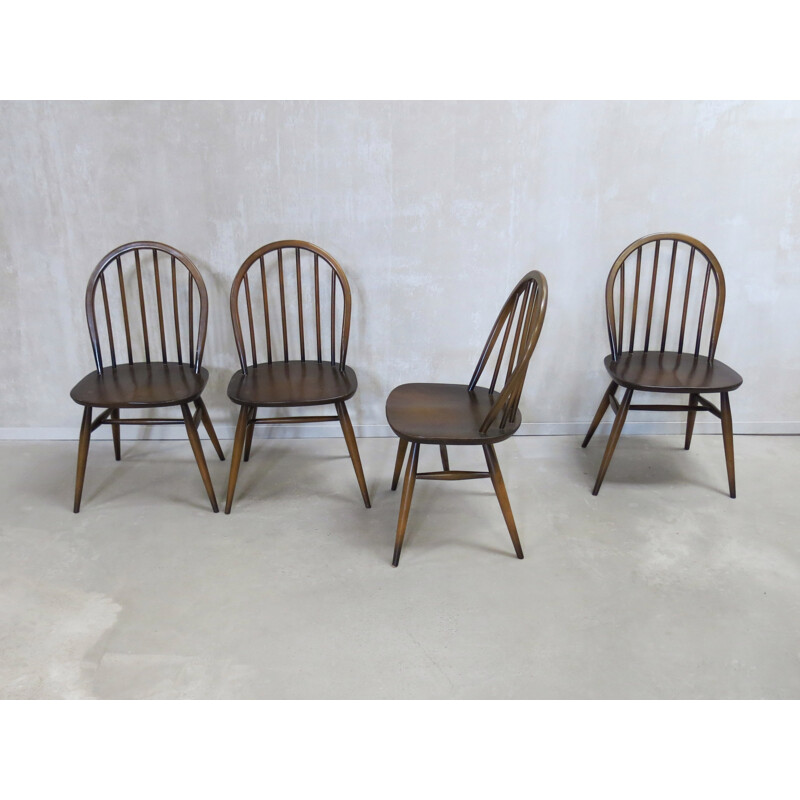 Set of 6 Windsor dining chairs by Lucian Ercolani for Ercol - 1960s