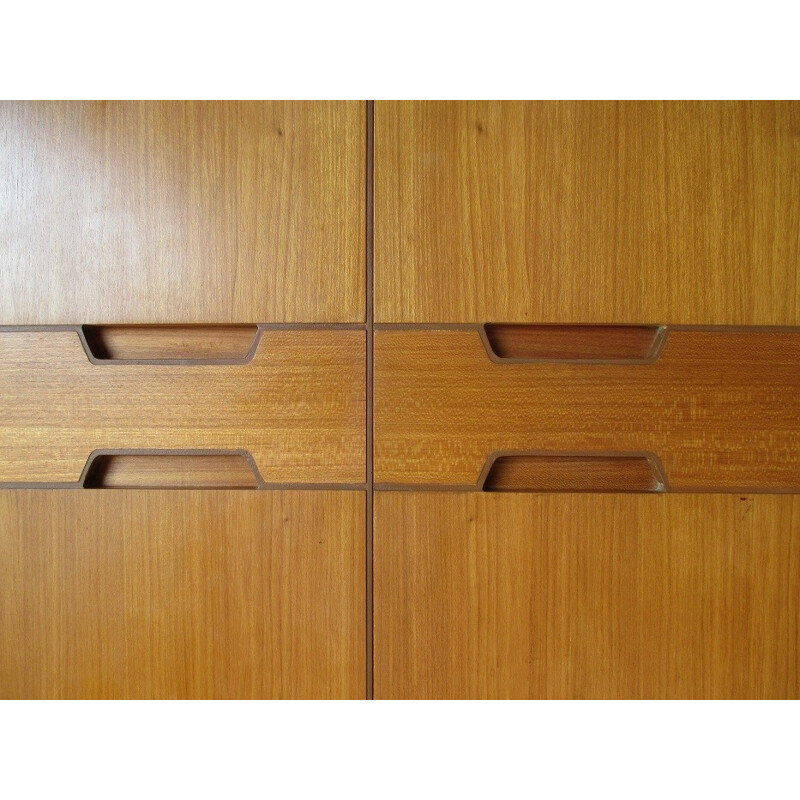 Vintage cabinet in teak by G. Hoffstead for Uniflex - 1960s