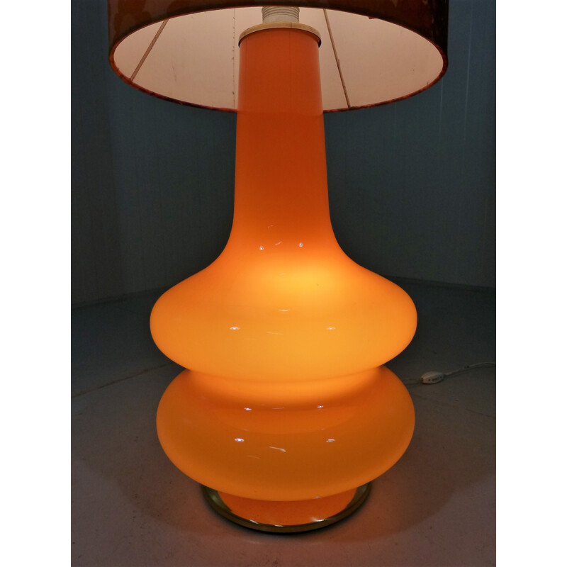 Vintage glass floor lamp - 1960s