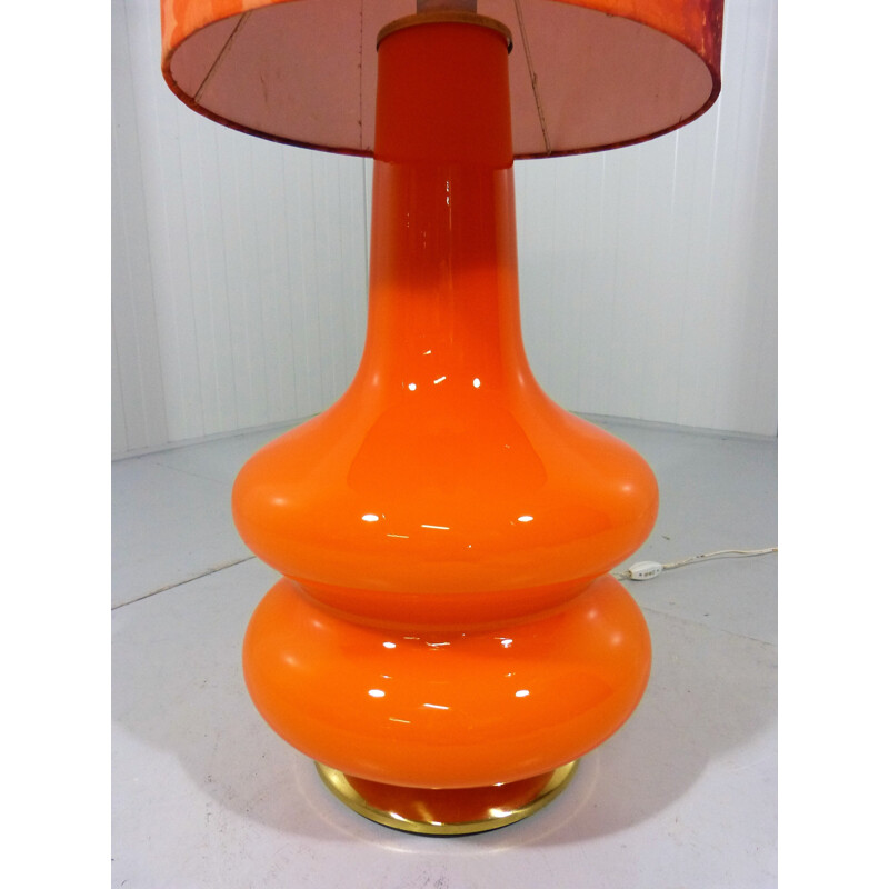 Vintage glass floor lamp - 1960s