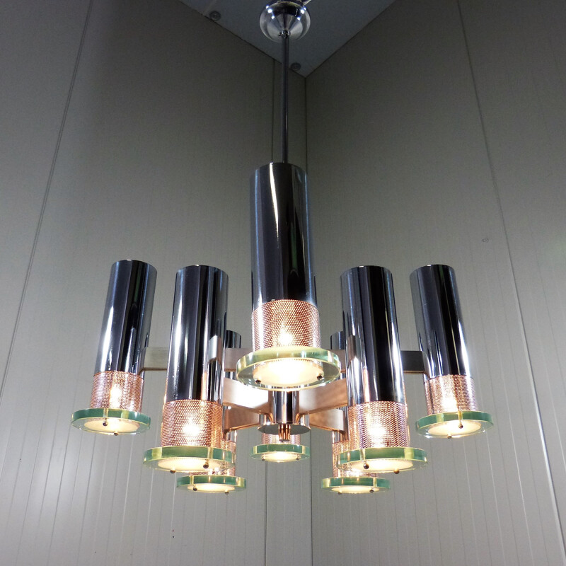 Vintage chandelier by Sciolari - 1960s