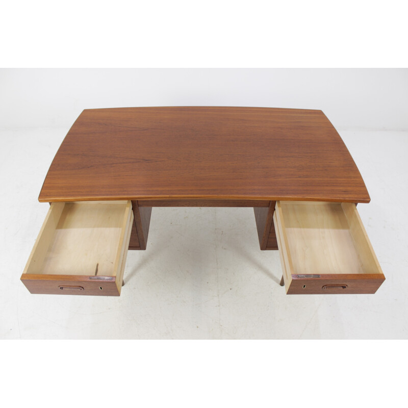 Vintage Danish writing desk in teak - 1960s