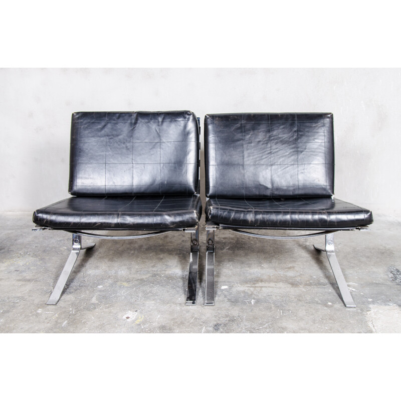 Vintage Joker pair of Lounge Chairs by Oliver Mourgue for Airborne - 1960s