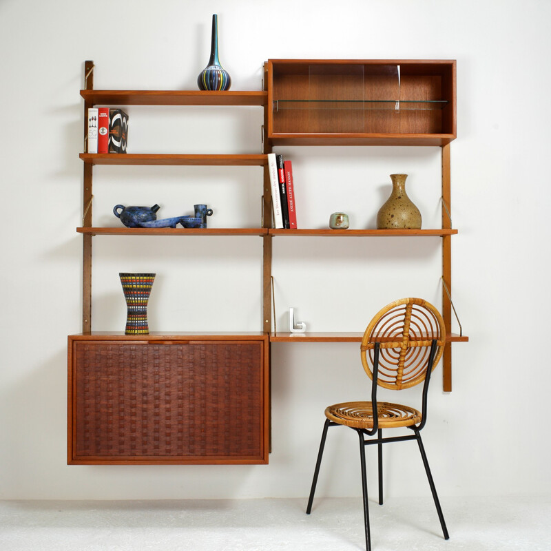 Royal System Wall bookcase by Poul Cadovius, Denmark - 1960s