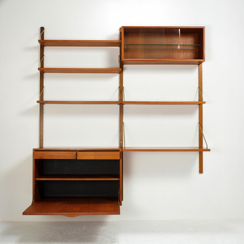 Royal System Wall bookcase by Poul Cadovius, Denmark - 1960s