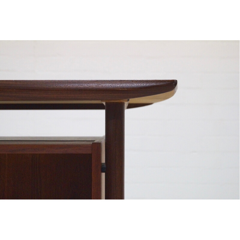 Mid-Century Teak Cow Horn Desk from Tijsseling - 1950s