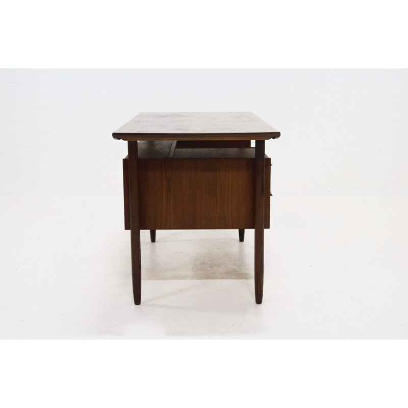 Mid-Century Teak Cow Horn Desk from Tijsseling - 1950s