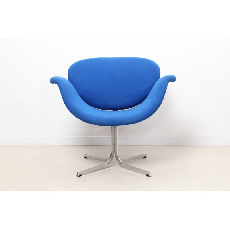 1st edition "Tulip" blue armchair, Pierre PAULIN - 1960s