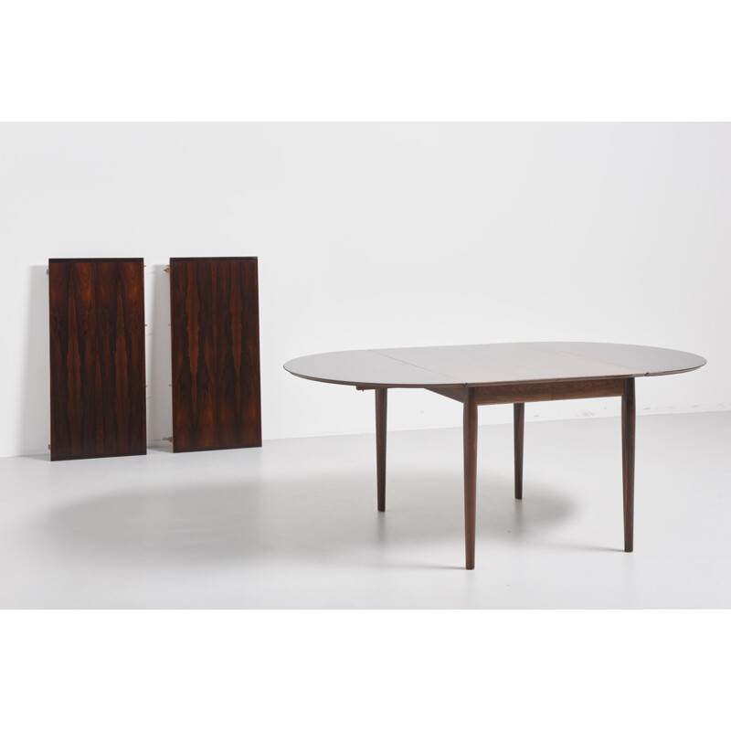 Vintage dining table in rosewood by Arne Vodder for Sibast - 1950s