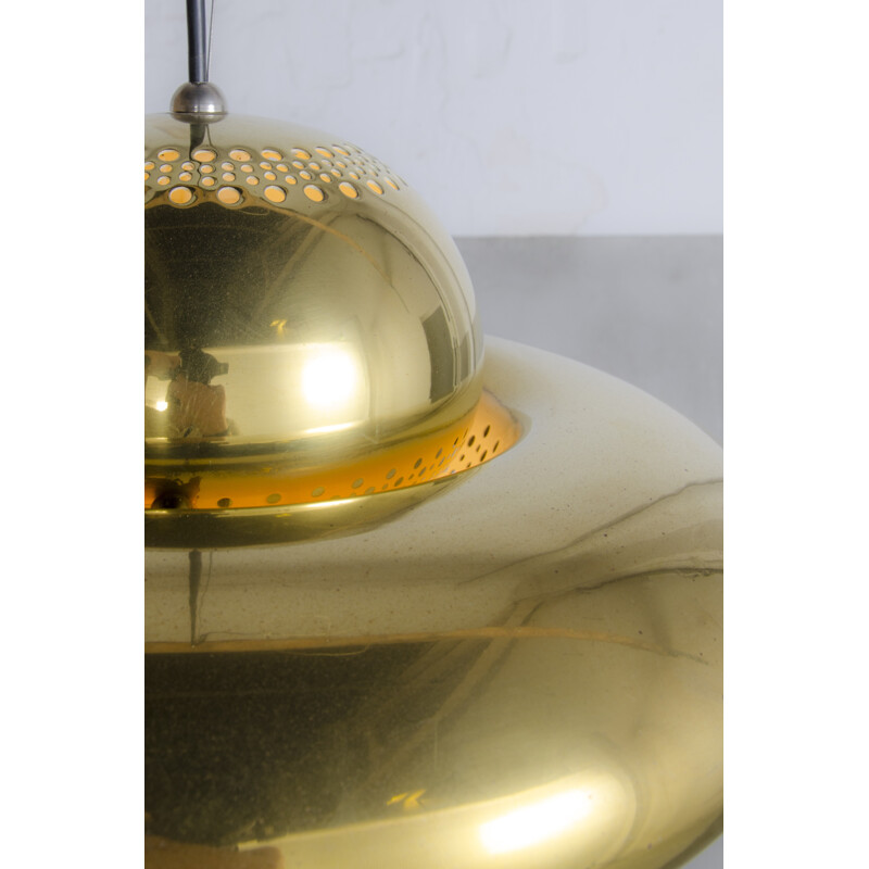 Brass "Fior di Loto" Pendant Lamp by Afra and Tobia Scarpa for Flos - 1960s