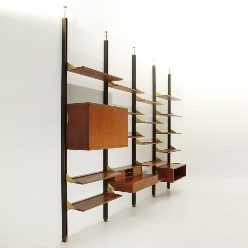 Modular wall unit system by La Permanente dei Mobili Cantù - 1950s