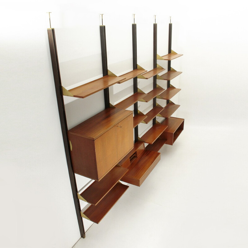 Modular wall unit system by La Permanente dei Mobili Cantù - 1950s