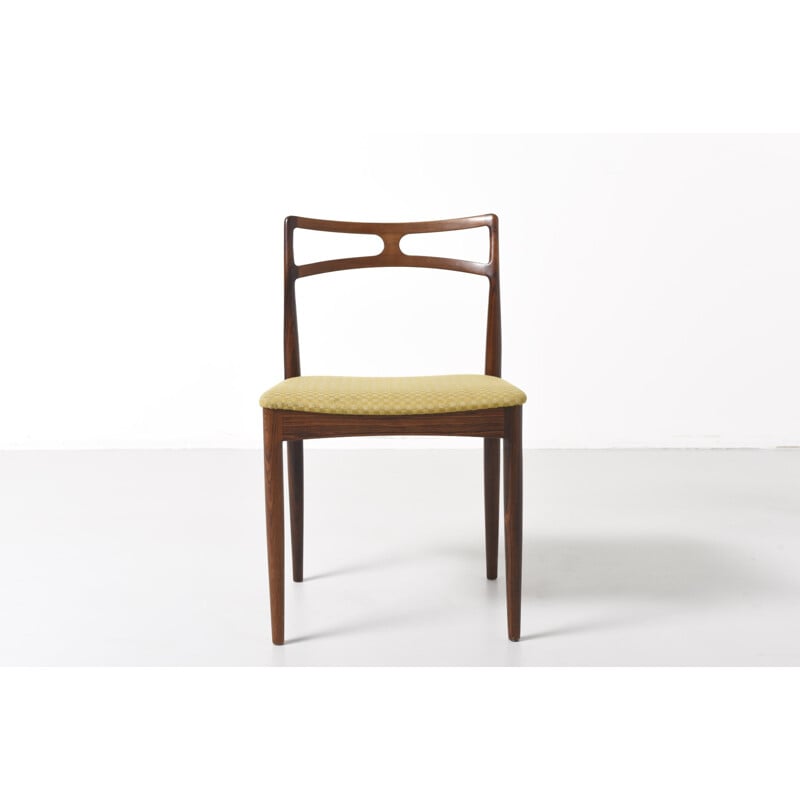 Set of 6 vintage chairs in rosewood by Johannes Andersen for Christian Linneberg - 1960s 