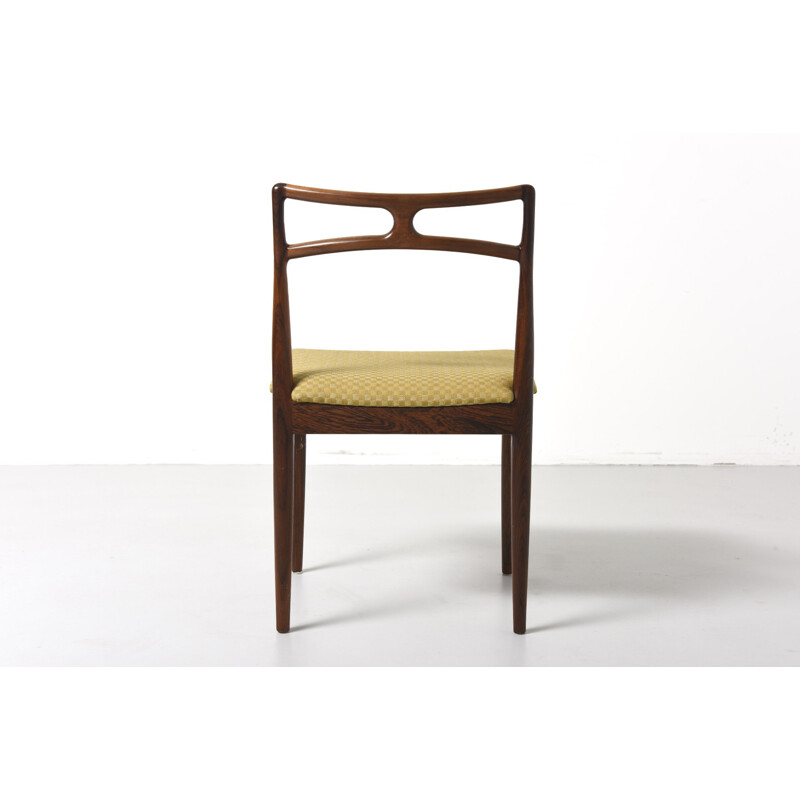 Suite de 6 chaises vintage en palissandre de Johannes Andersen pour Christian Linneberg - 1960