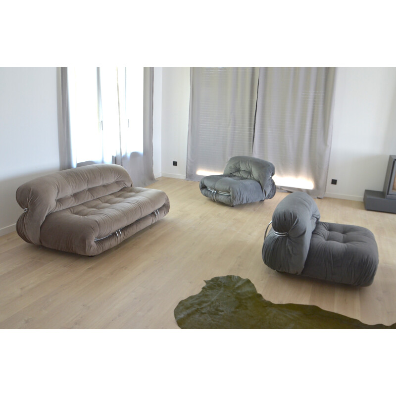 "Soriana" Living room set by Tobia & Afra Scarpa for Cassina - 1970s