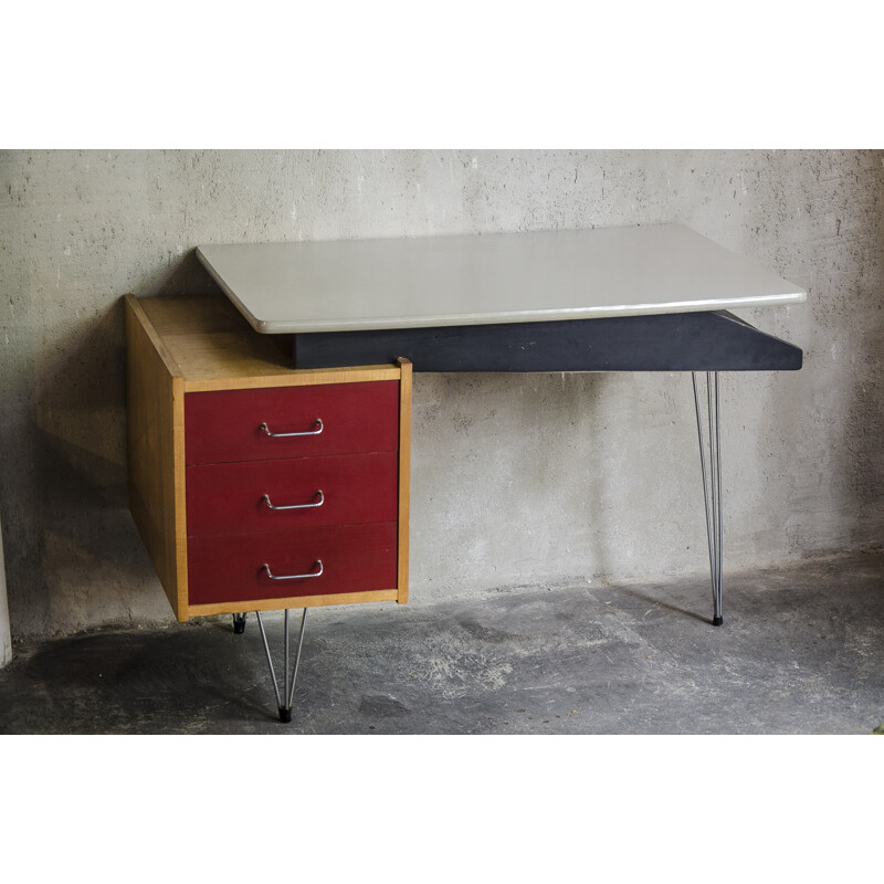 Dutch Vintage Desk by Cees Braakman for Pastoe - 1950s