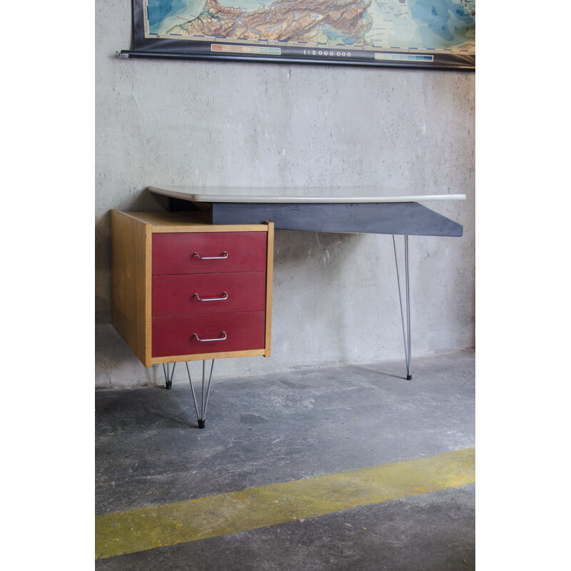 Dutch Vintage Desk by Cees Braakman for Pastoe - 1950s