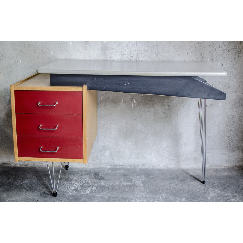 Bureau vintage hollandais par Cees Braakman pour Pastoe - 1950