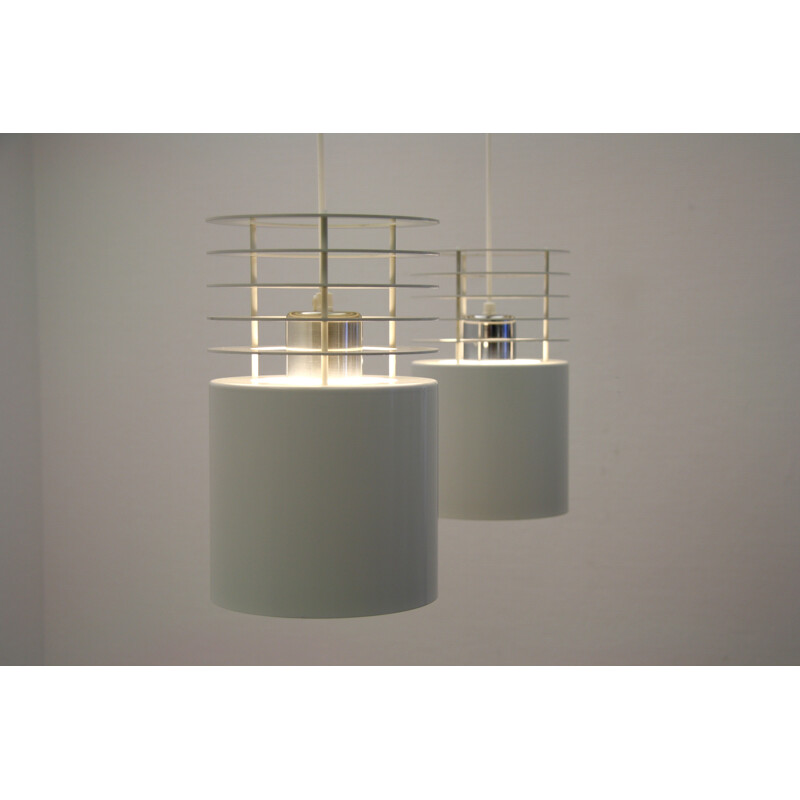 Pair of Danish "Hydra 1" hanging lamps by Jo Hammerborg for Fog and Morup - 1960s