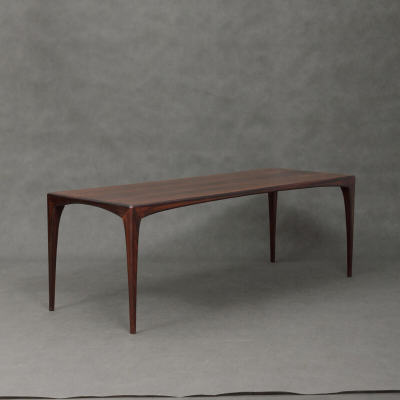 Table basse vintage en palissandre de Johannes Andersen - 1960