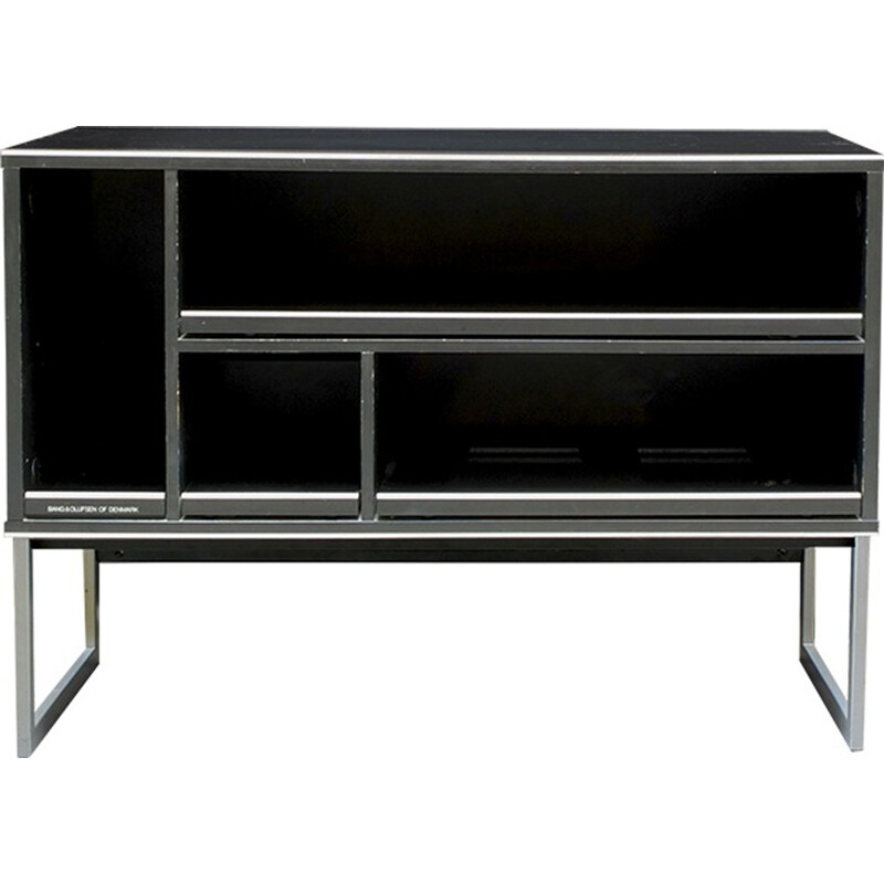 Vintage TV stand in metal and steel - 1970s