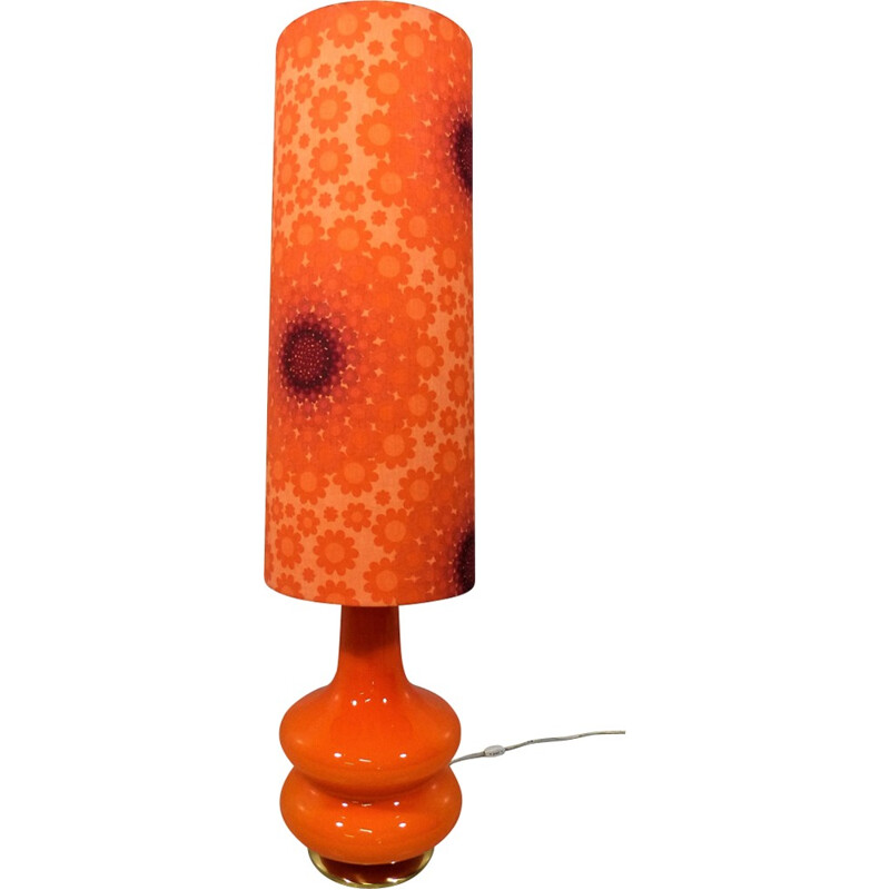 Vintage glass floor lamp - 1960s