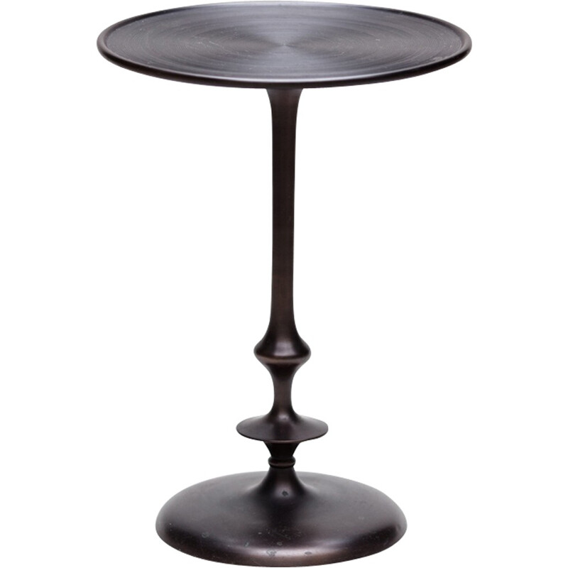 French brass pedestal table - 2000s