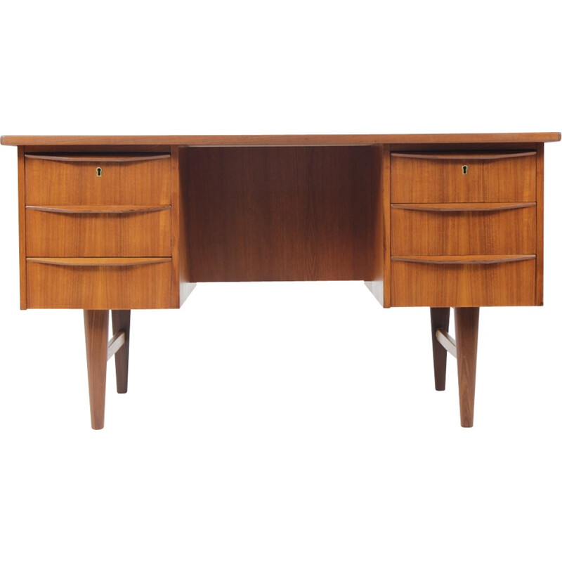 Scandinavian Vintage desk in teak - 1970s