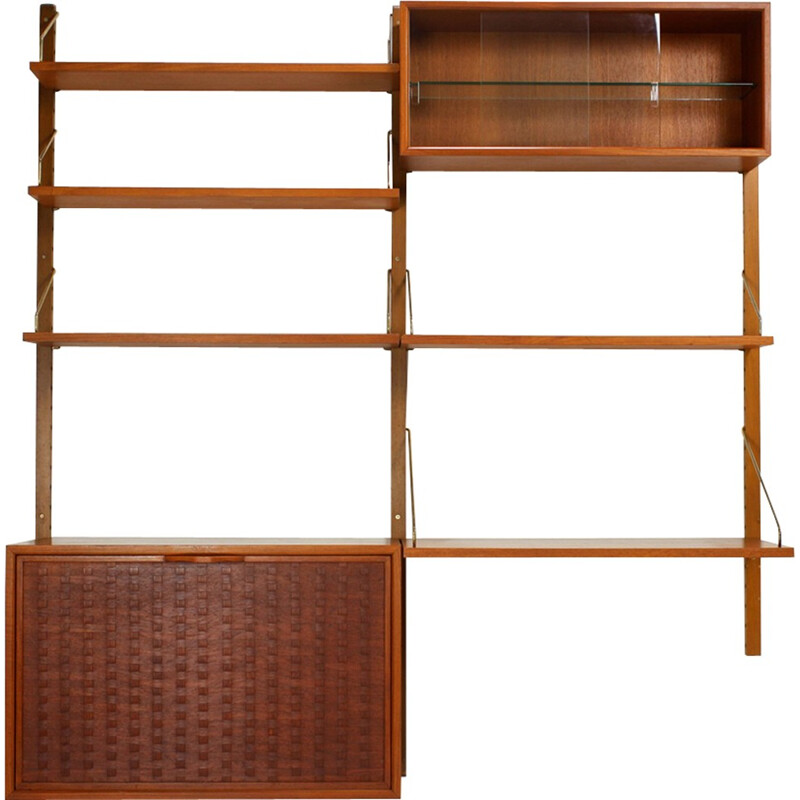 Royal System Wall bookcase by Poul Cadovius, Denmark - 1960s