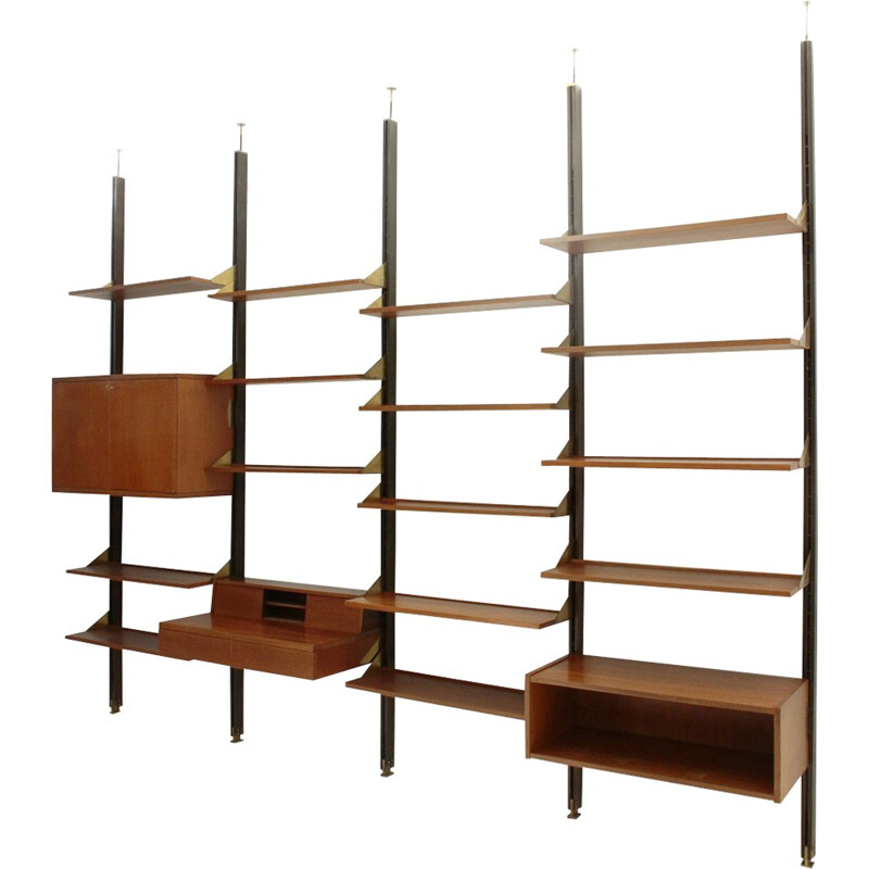 Modular wall unit system by La Permanente dei Mobili Cantù - 1950s