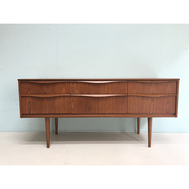 Teak vintage sideboard by Franck Guille - 1960s