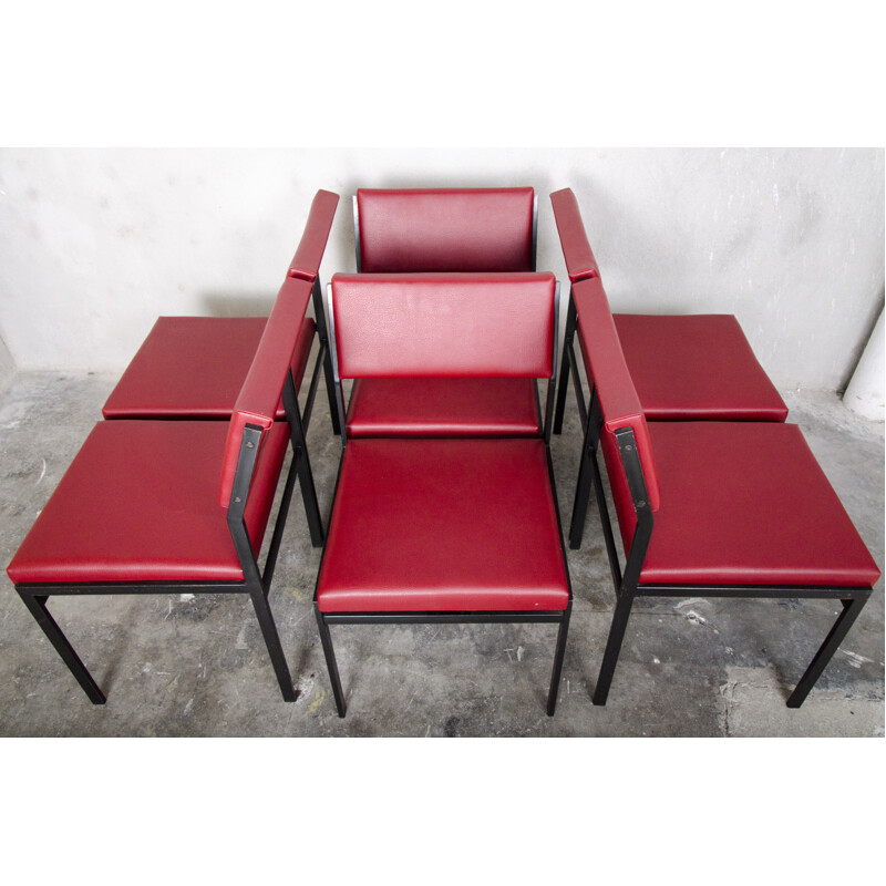 SM07 set of 6 Dining Chairs by Cees Braakman for Pastoe - 1960s