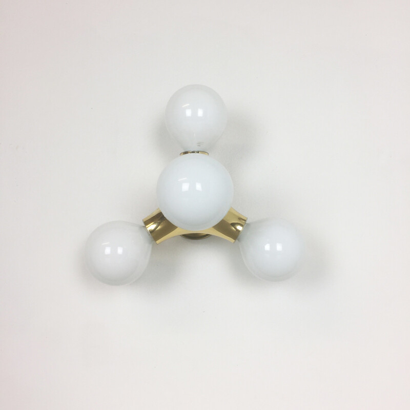 Modernist German space age Atomic Wall or Ceiling Light for Cosack Lights - 1960s