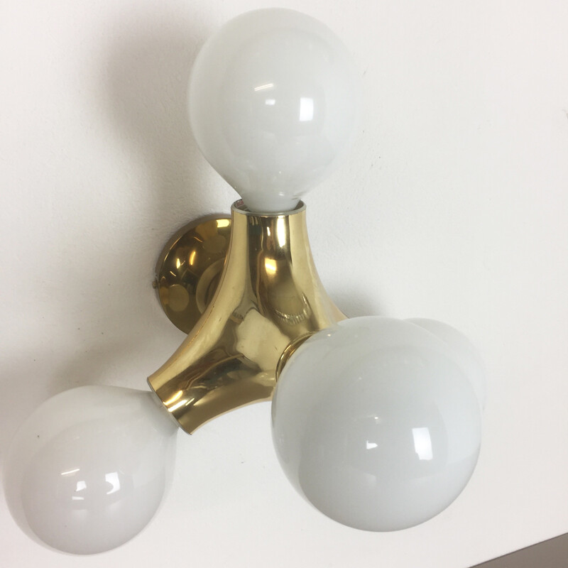 Modernist German space age Atomic Wall or Ceiling Light for Cosack Lights - 1960s