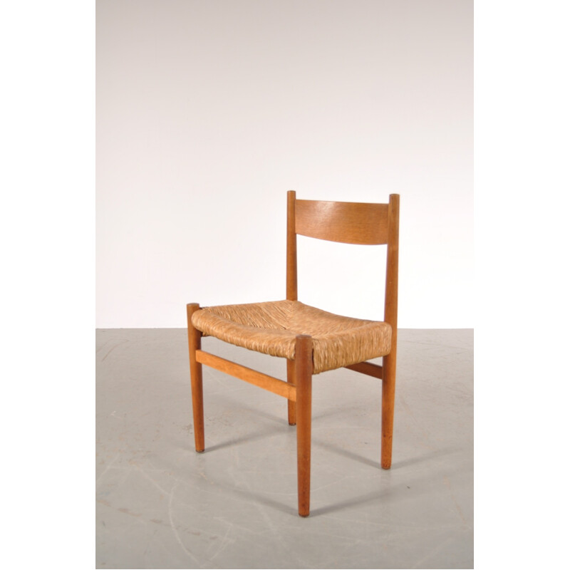 Suite de 6 chaises à repas vintage d'Hans J. WEGNER - 1950