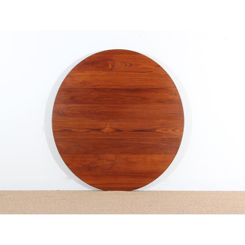 Vintage Scandinavian dining table in solid teak by Peter Hvidt and Orla Mølgaard Nielsen for Soborg Mobelfabrik, 1950