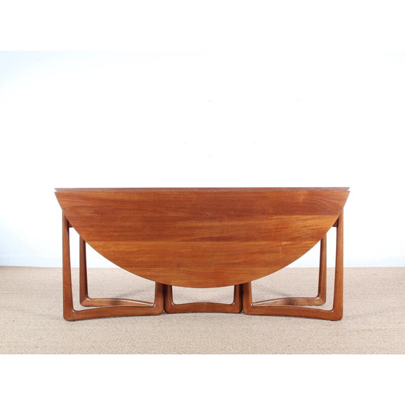 Vintage Scandinavian table in solid teak by Peter Hvidt and Orla Mølgaard Nielsen, 1960