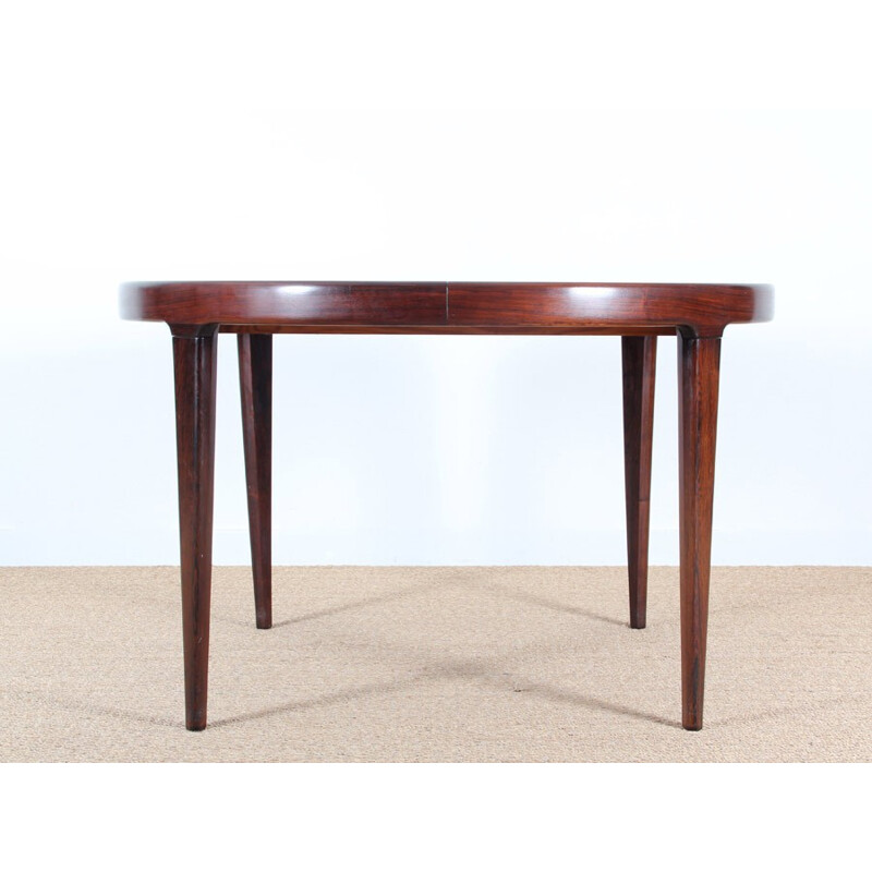 Vintage scandinavian extendable table in Rio rosewood, 1960