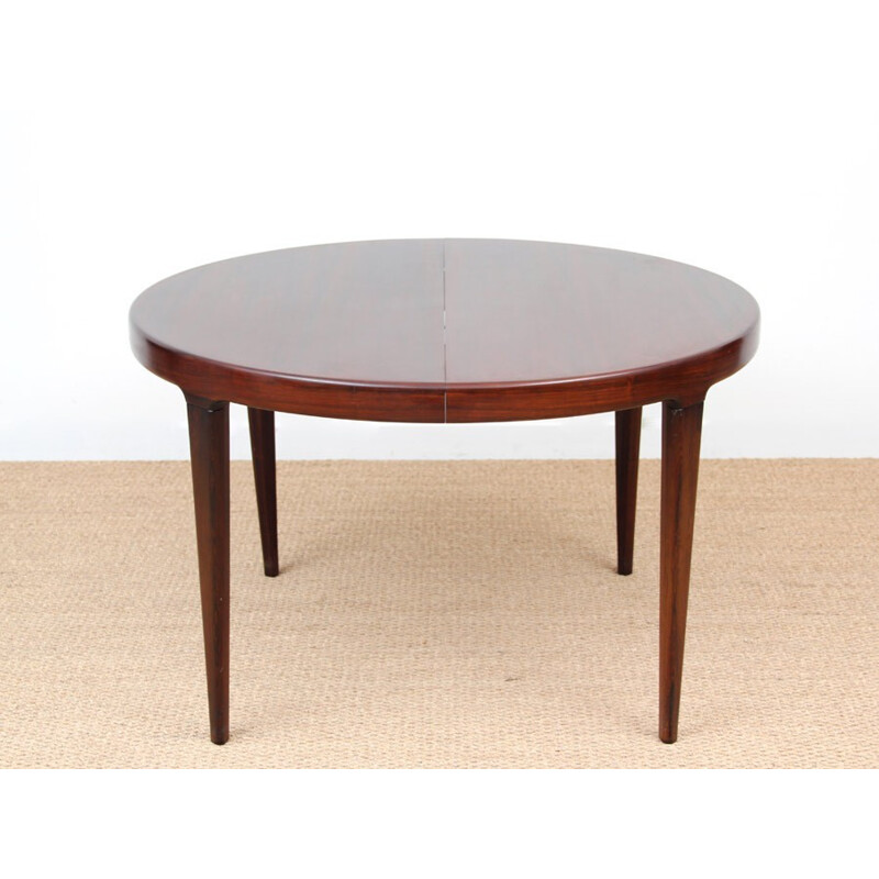 Vintage scandinavian extendable table in Rio rosewood, 1960