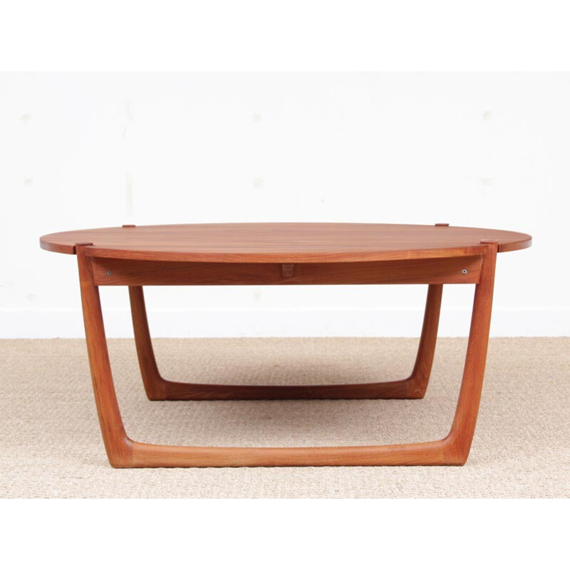 Vintage Scandinavian coffee Table in teak by Peter Hvidt & Orla Molgaard Nielsen - 1960s