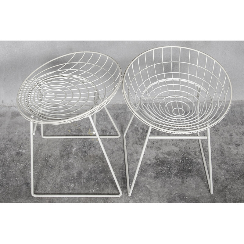 Pair of "KM05" stools by Cees Braakman for Pastoe - 1950s