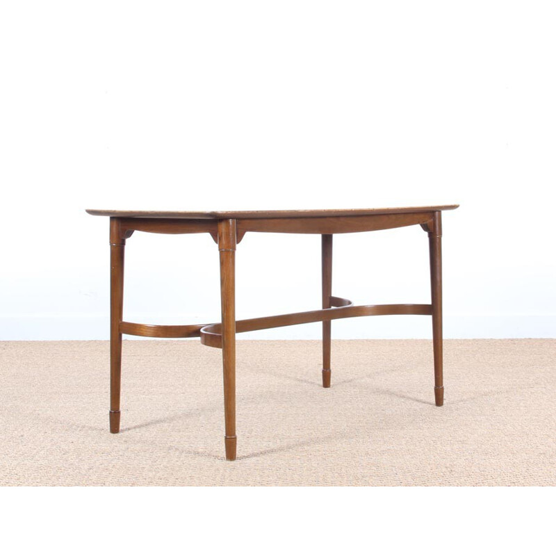 Scandinavian walnut coffee table - 1950s