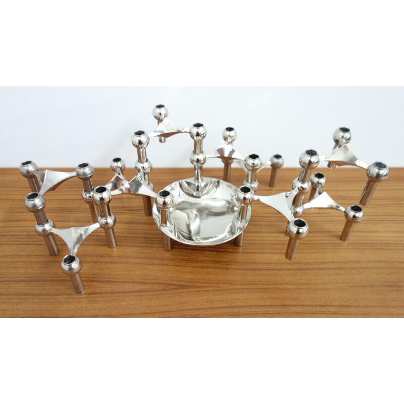 Set of 11 Candle holders by Ceasar Stoffi & Fritz Nagel for Nagel KG - 1970s