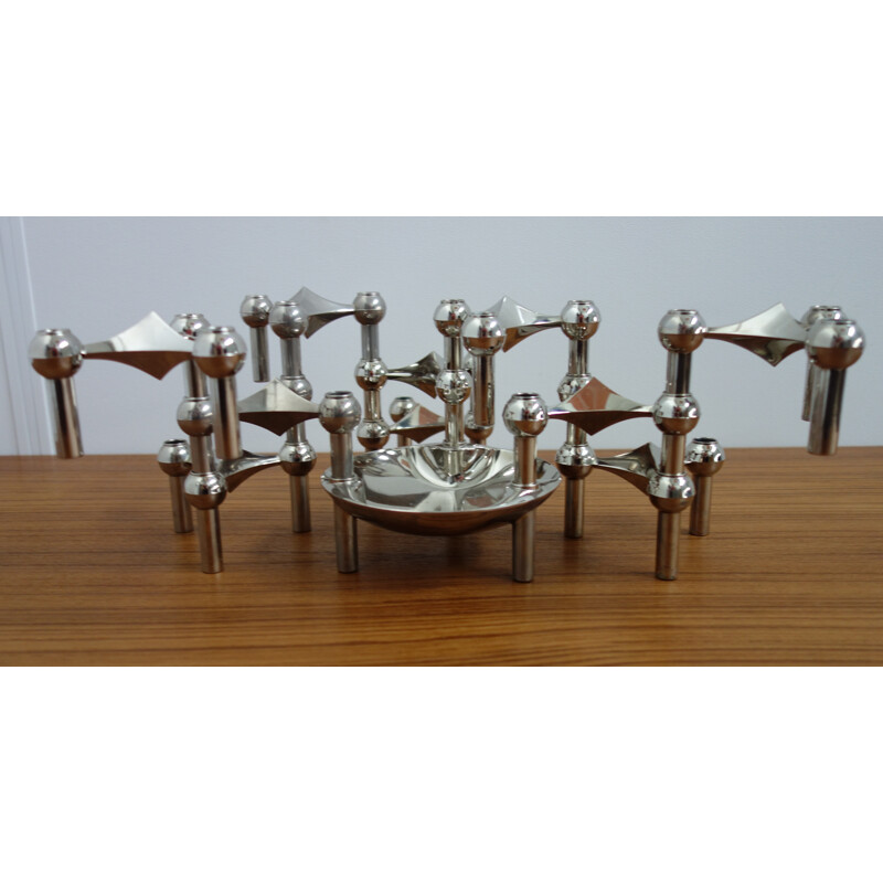 Set of 11 Candle holders by Ceasar Stoffi & Fritz Nagel for Nagel KG - 1970s
