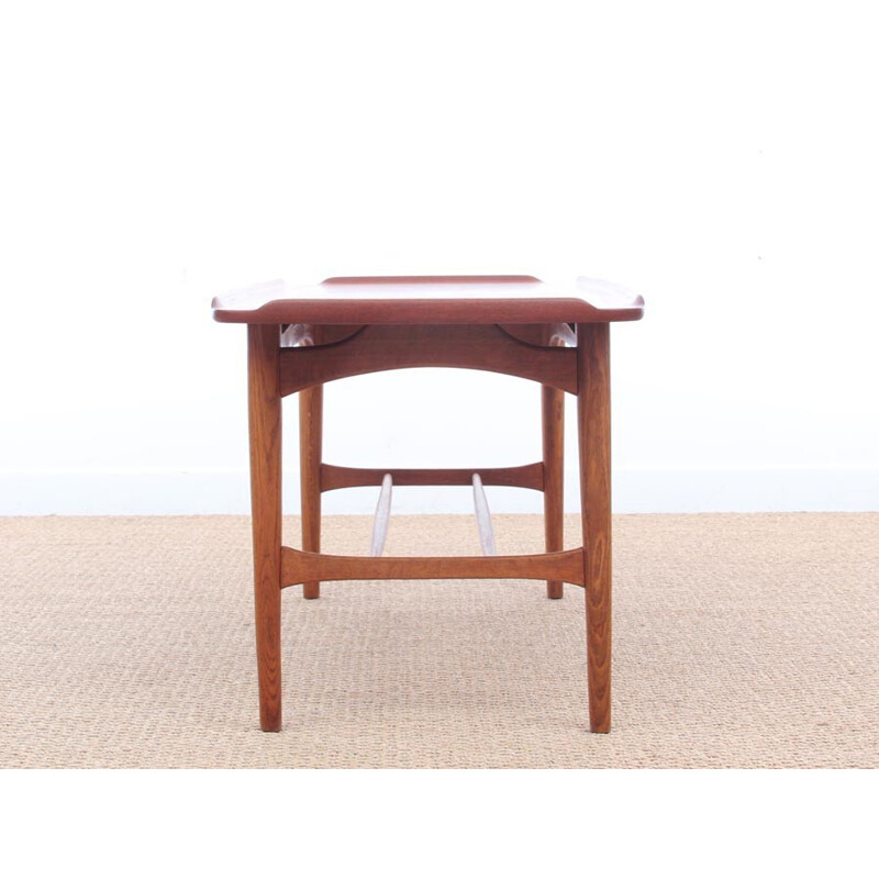 Scandinavian teak coffee table - 1950s