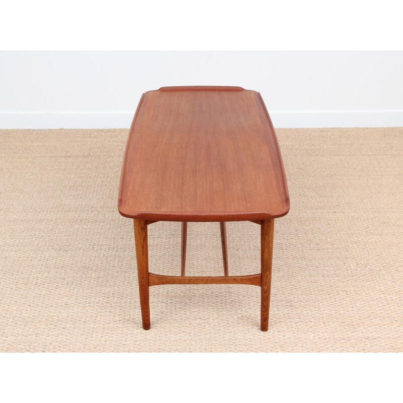 Scandinavian teak coffee table - 1950s