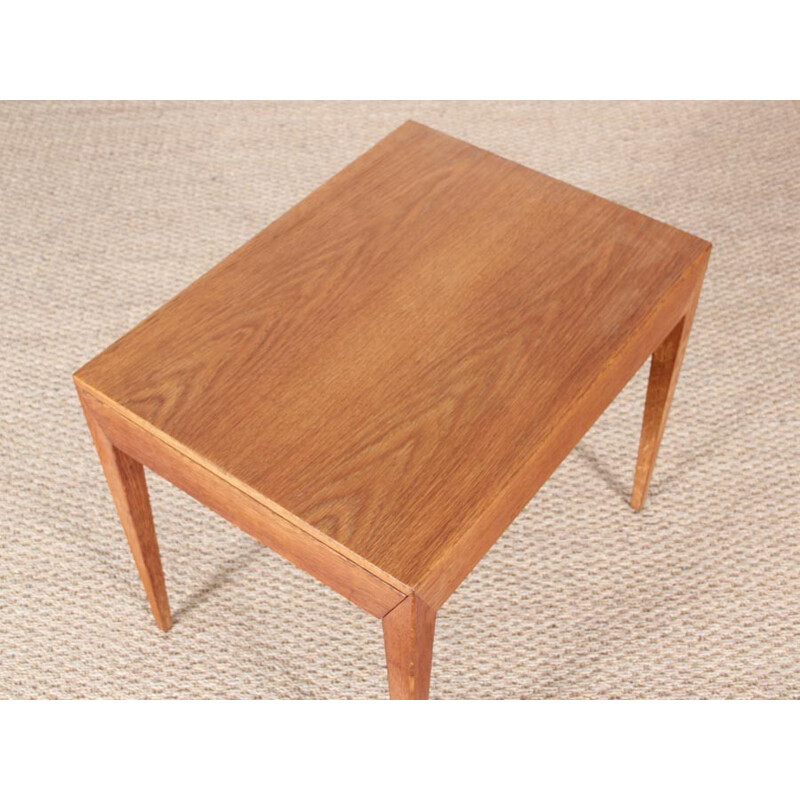 Vintage Scandinavian oak sewing box by Severin Hansen - 1960s