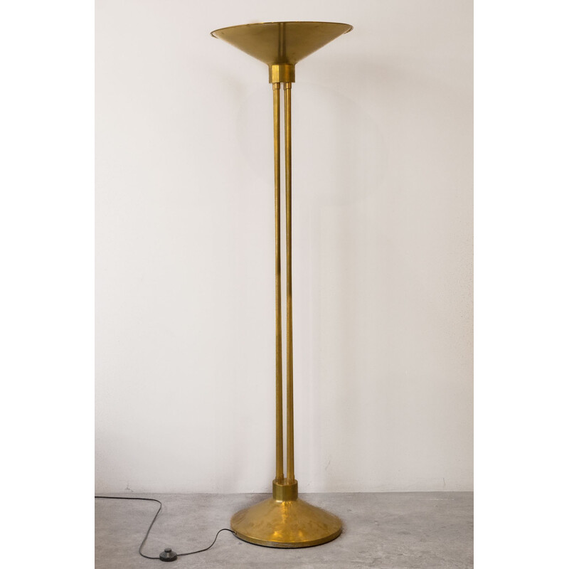 French Brass floor lamp - 1950s